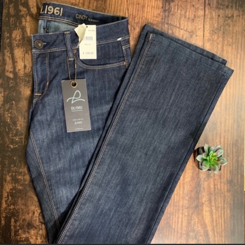 DL 1961 Dark Wash CINDY Mykonos Bootcut Jeans $168